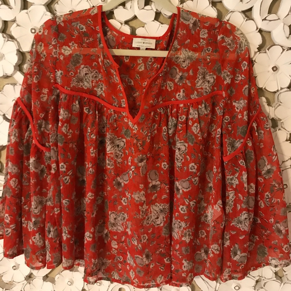 Lucky brand flowy top